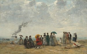 समुद्र तट पर आंकड़े, सी। 18671870। द्वारा यूजीन लुई बौडिन