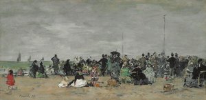 ट्राउविल बीच, 1874 द्वारा यूजीन लुई बौडिन