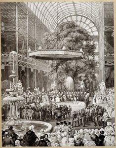 लामी द्वारा लंदन में 1851 की विश्व प्रदर्शनी का उद्घाटन। द्वारा यूजीन लुई लामिया