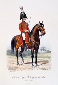 किंग्स गार्ड का लाइट हॉर्स, लिटिल हेल्ड, 1814-15 द्वारा यूजीन टिटेक्स