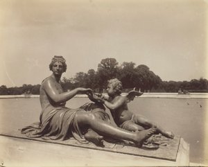 वर्साय, पार्क का कोना, 1901। द्वारा यूजेन एटगेट