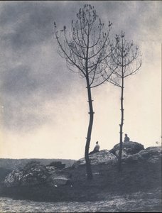 कैवर्न के पास, बर्न्ट ग्राउंड, 1860 के दशक की शुरुआत में। द्वारा यूजेन क्यूवेलियर