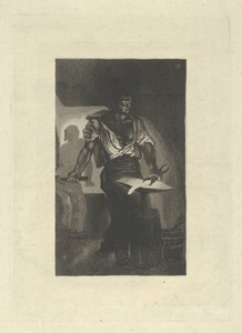 एक लोहार, 1833., 1833। द्वारा यूजीन डेलाक्रोइक्स