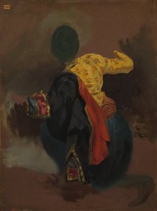 तुर्की पोशाक में चित्र, सी। 1856-1863। द्वारा यूजीन डेलाक्रोइक्स