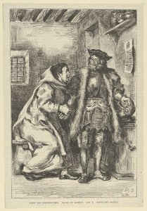 गोएत्ज़ और फ्रायर मार्टिन, 1845 के बाद, 1845 के बाद। द्वारा यूजीन डेलाक्रोइक्स