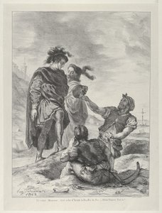 द ग्रेवेदिगर्स से पहले हेमलेट और होरेशियो, 1843., 1843। द्वारा यूजीन डेलाक्रोइक्स
