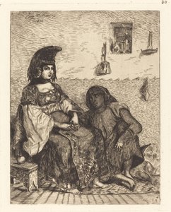 अल्जीयर्स की यहूदी महिला Juive d'Alger, 1833। द्वारा यूजीन डेलाक्रोइक्स