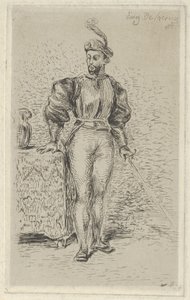 मैन एट आर्म्स, 1833., 1833। द्वारा यूजीन डेलाक्रोइक्स