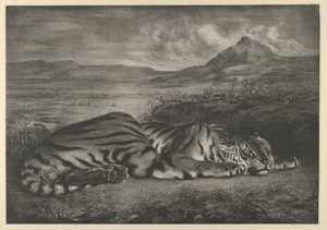 रॉयल टाइगर, 1829, 1829। द्वारा यूजीन डेलाक्रोइक्स