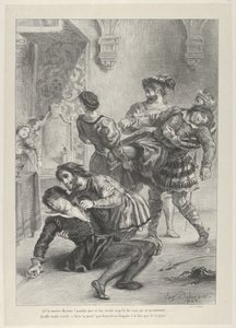हेमलेट की मौत, 1843., 1843। द्वारा यूजीन डेलाक्रोइक्स