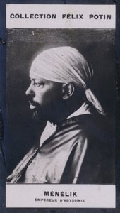 मेनेलिक, एबिसिनिया के सम्राट (1844) (बी/डब्ल्यू फोटो) द्वारा यूरोपीय फोटोग्राफर