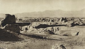 फारस, री के खंडहर (बी/डब्ल्यू फोटो) द्वारा यूरोपीय फोटोग्राफर
