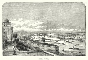 Buda-Pesth (engraving) द्वारा यूरोपीय स्कूल