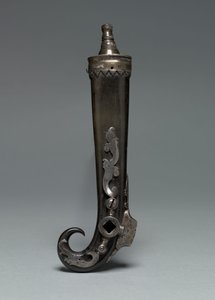 संयुक्त प्राइमिंग फ्लास्क और व्हील-लॉक स्पैनर, c.1600-50 द्वारा यूरोपीय स्कूल