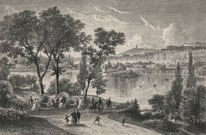 Parc De La Tete-D'Or, ल्यों में (उत्कीर्णन) द्वारा यूरोपीय स्कूल