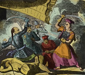 शिंग शि या चिंग शिह (निधन हो गया 1844)। 19वीं सदी की चीनी समुद्री डाकू महिला। उसने एक वास्तविक बेड़े की कमान संभाली जिसके साथ उसने एडमिरल क्व लैंग को हराया। द्वारा यूरोपीय स्कूल