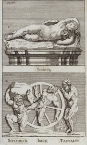 नींद, Sisyphus, Ixion, टैंटलस (उत्कीर्णन) द्वारा यूरोपीय स्कूल