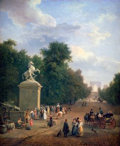 चैम्प्स-thelysées के लिए प्रवेश द्वार, c1804-1836 द्वारा Eustache फ्रेंकोइस डुवल