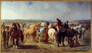 हार्स फेयर पेंटिंग एवरिस्ट लुमिनाइस द्वारा (1822-1896) 1861 नैनटेस, मुसी डेस बीक्स आर्ट्स