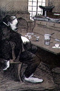 JGR द्वारा 'L'Assiette Au Beurre' पब से उकेरा गया कार्य। अगस्त 1902 (लिथो) द्वारा ईव कैडल