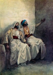 जेल में आनंदित पॉल और सीलास (कलर लिथो)