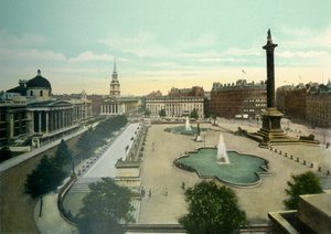 ट्राफलगर स्क्वायर, c1900s। द्वारा आइरे और स्पोटिसवोड