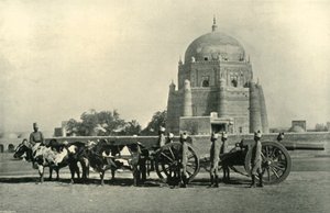 इंडियन गैरीसन आर्टिलरी हैवी बैटरी 40-पीआर के साथ। एमएल उपकरण - ड्रिल ऑर्डर खाकी, 1901।