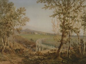 ऊपर से वही रेलवे वैयडक्ट सीन देखा, c.1849 द्वारा एफएस कुक