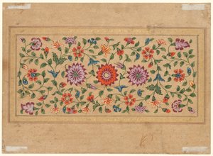 स्क्रॉलिंग फ्लोरल वाइन, 1755।