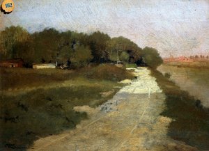 सीन पर, फेडेरिको रोसानो द्वारा (1835-1912)। द्वारा फेडेरिको रोसानो