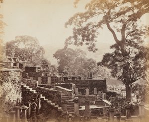 जापानी मंदिर कब्रिस्तान, शुंटोजी, नागासाकी, सी। 1867.
