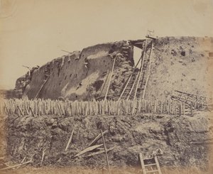 21 अगस्त, 1860, 1860 को उत्तरी ताकू किले का कोण जिस पर फ्रांसीसी प्रवेश करते थे। द्वारा फेलिस बीटो