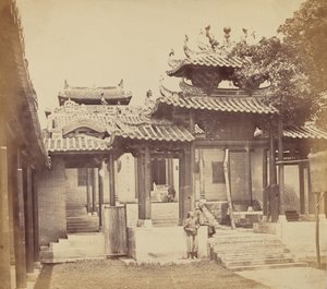 पांच जेनी मंदिर, कैंटन में प्रवेश, अप्रैल 1860 द्वारा फेलिस बीटो