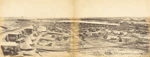 प्रोबिन के घोड़े को दिखाते हुए पेहतांग किले का आंतरिक भाग, 1 अगस्त 1860 द्वारा फेलिस बीटो