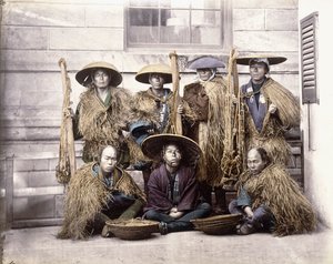 ड्रेस सेरेमनी में जापानी याकोनिन, c.1868 द्वारा फेलिस बीटो