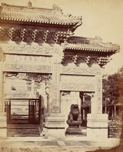 पेकिन के पास लामा मंदिर के प्रवेश द्वार का हिस्सा, अक्टूबर 1860 द्वारा फेलिस बीटो
