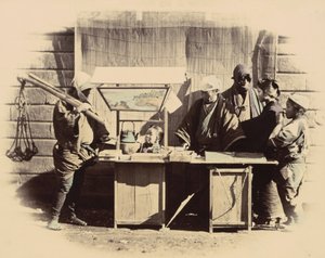 स्ट्रीट रिफ्रेशमेंट स्टॉल, सी। 1865. द्वारा फेलिस बीटो