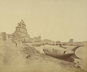 छत्तर मंज़िल पैलेस और ओड का शाही नाव द्वारा फेलिस बीटो