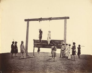 31 वीं मूल निवासी इन्फैंट्री के दो सिपाही, 1857 में लखनऊ में किसने फांसी दी थी द्वारा फेलिस बीटो