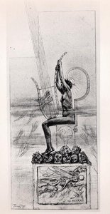 द ग्रेट लियर, स्टेफ़न मल्लार्म द्वारा कविताओं का अग्रभाग (1842-98) द्वारा फेलिसियन रोप्स