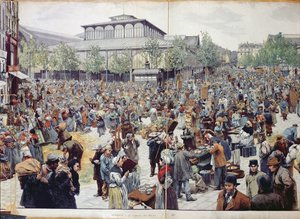 लेस हॉल में बाजार, 1888