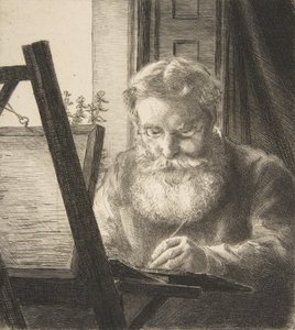 एडविन एडवर्ड्स का पोर्ट्रेट, 1872। द्वारा फेलिक्स ब्रैकक्मोंड