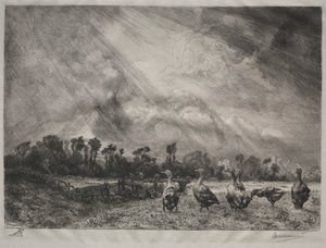 द स्टॉर्म क्लाउड, 1878-1887। द्वारा फेलिक्स ब्रैकक्मोंड