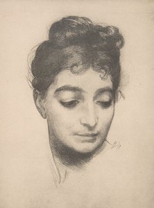 लेस्टैम्प मॉडर्न से वुमन हेड, 1897-99। द्वारा फेलिक्स ब्रैकक्मोंड