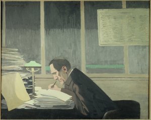 फेलिक्स फेनॉन का पोर्ट्रेट (1861-1944), कला समीक्षक, पत्रकार और ला रिव्यू ब्लैंच में पत्रिका निदेशक"" फेलिक्स वाल्टन द्वारा पेंटिंग (1865-1925) (ec.suiss) द्वारा फेलिक्स एडौर्ड वाल्टन