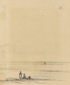 एक किनारे पर आंकड़े [छंद], सी। 1875. द्वारा फेलिक्स हिलैरे बुहोट