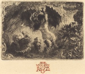 जैक्स कैज़ोटे की द डेविल इन लव 1 विग्नेट, 1878।