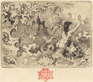जैक्स कैज़ोटे की द डेविल इन लव 2 विग्नेट, 1878। द्वारा फेलिक्स हिलैरे बुहोट