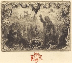 जैक्स कैज़ोटे की द डेविल इन लव 3 विग्नेट, 1878।