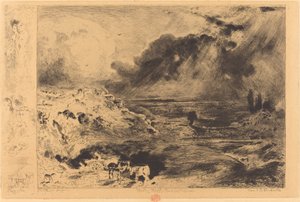 लोरेज द स्टॉर्म, 1879। द्वारा फेलिक्स हिलैरे बुहोट